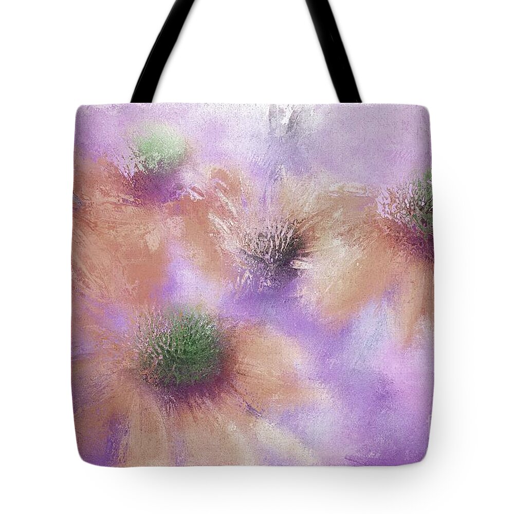 Floral Tote Bag featuring the photograph Le Clan des Cinq - ca3bt45j by Variance Collections