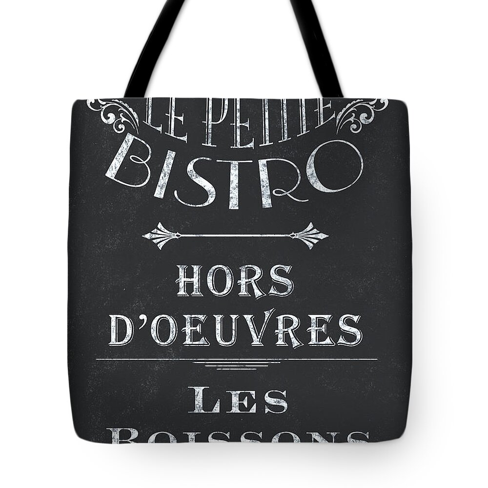 Cafe Tote Bag featuring the painting Le Petite Bistro 1 by Debbie DeWitt
