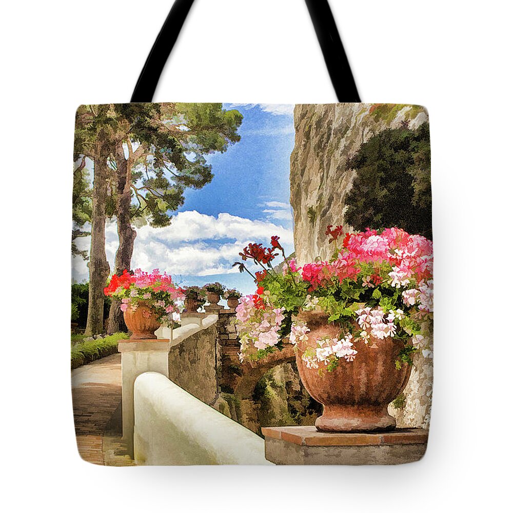 Italy Tote Bag featuring the digital art Lead Me to the Sea by Lisa Lemmons-Powers