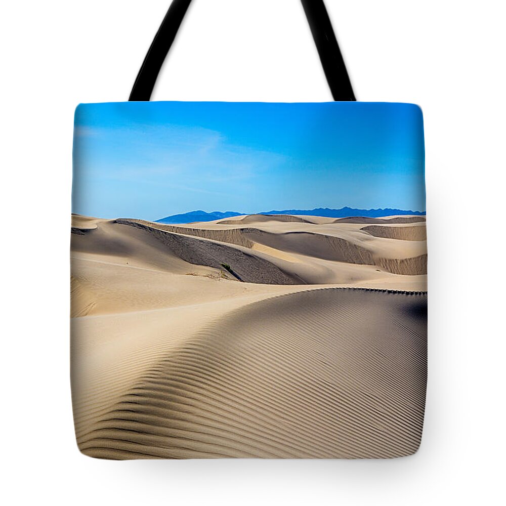 Oceano Tote Bag featuring the photograph Leading Dune Lines by Mimi Ditchie