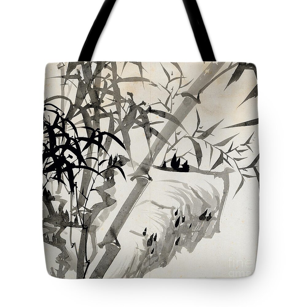 Leaf Tote Bag featuring the painting Leaf C by Rang Tian