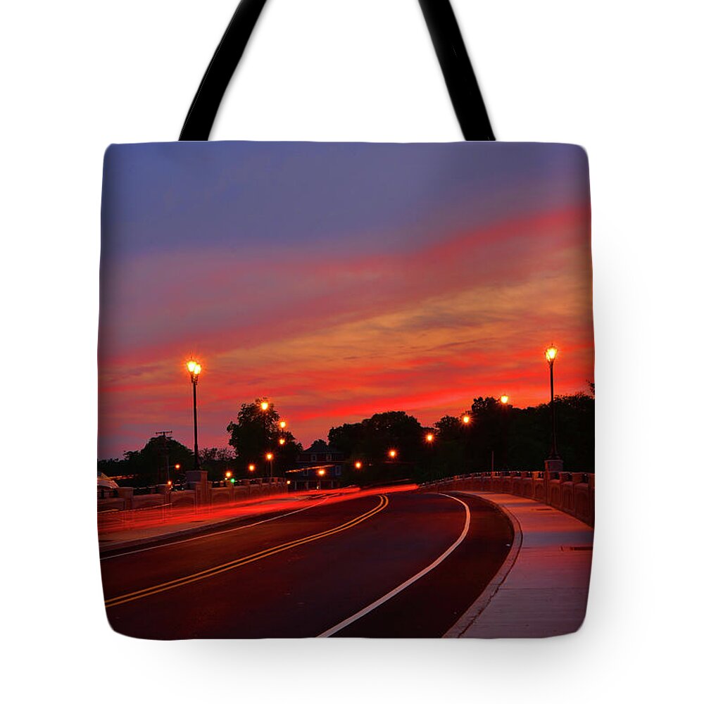 Red Bank Tote Bag featuring the photograph Leaving Red Bank by Raymond Salani III