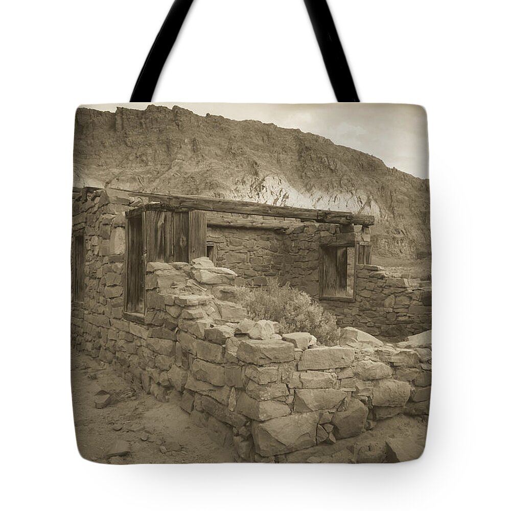 Arizona Tote Bag featuring the photograph Lees Fort by Teresa Wilson