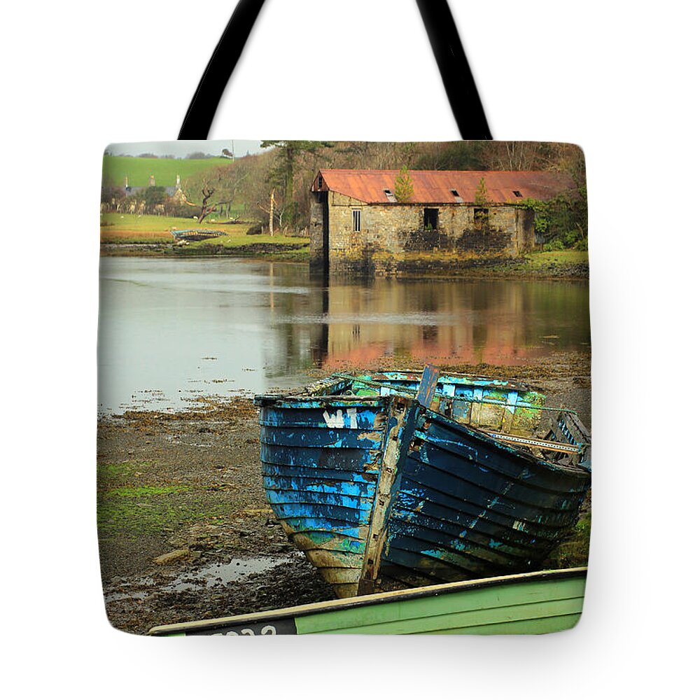 Boats Tote Bag featuring the photograph Left Behind by Jennifer Robin