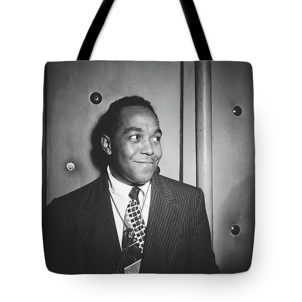 Charlie Parker Tote Bag featuring the photograph Legendary Saxophonist, Charlie Parker by Mountain Dreams