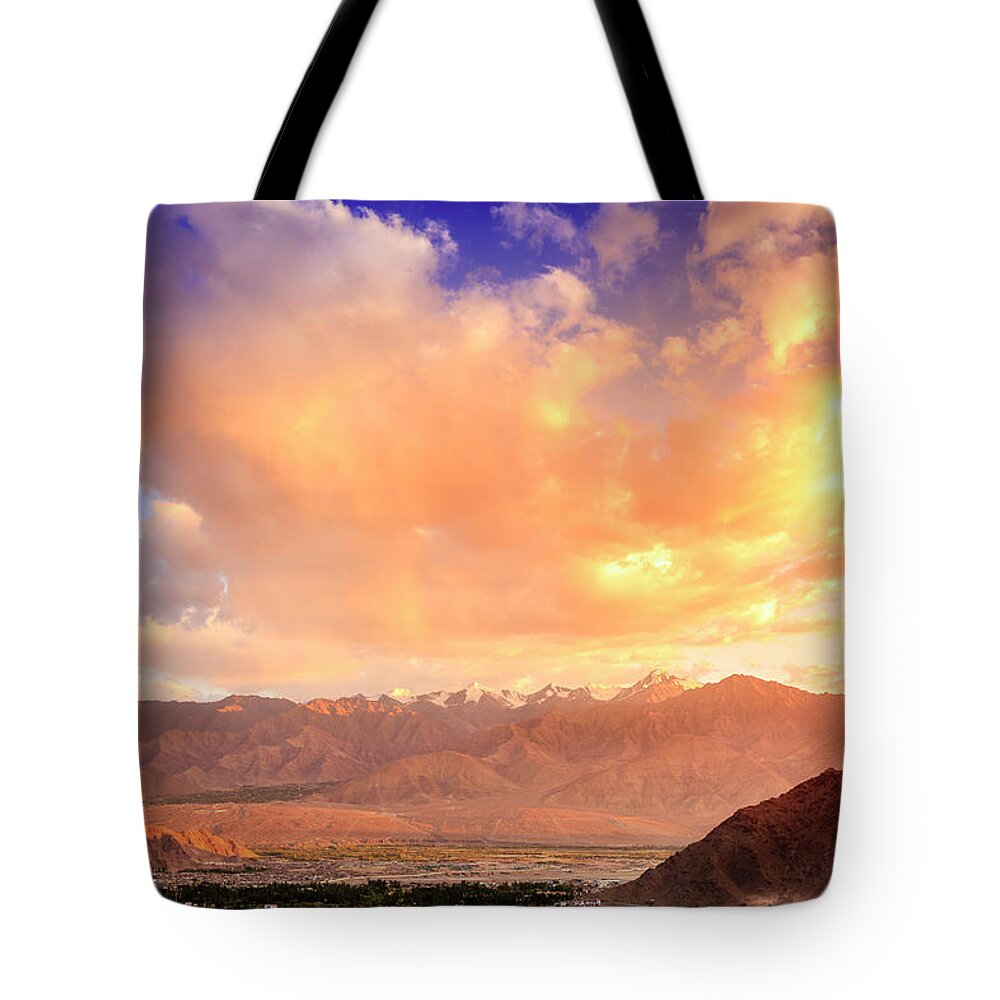 Asia Tote Bag featuring the photograph Leh, Ladakh by Alexey Stiop