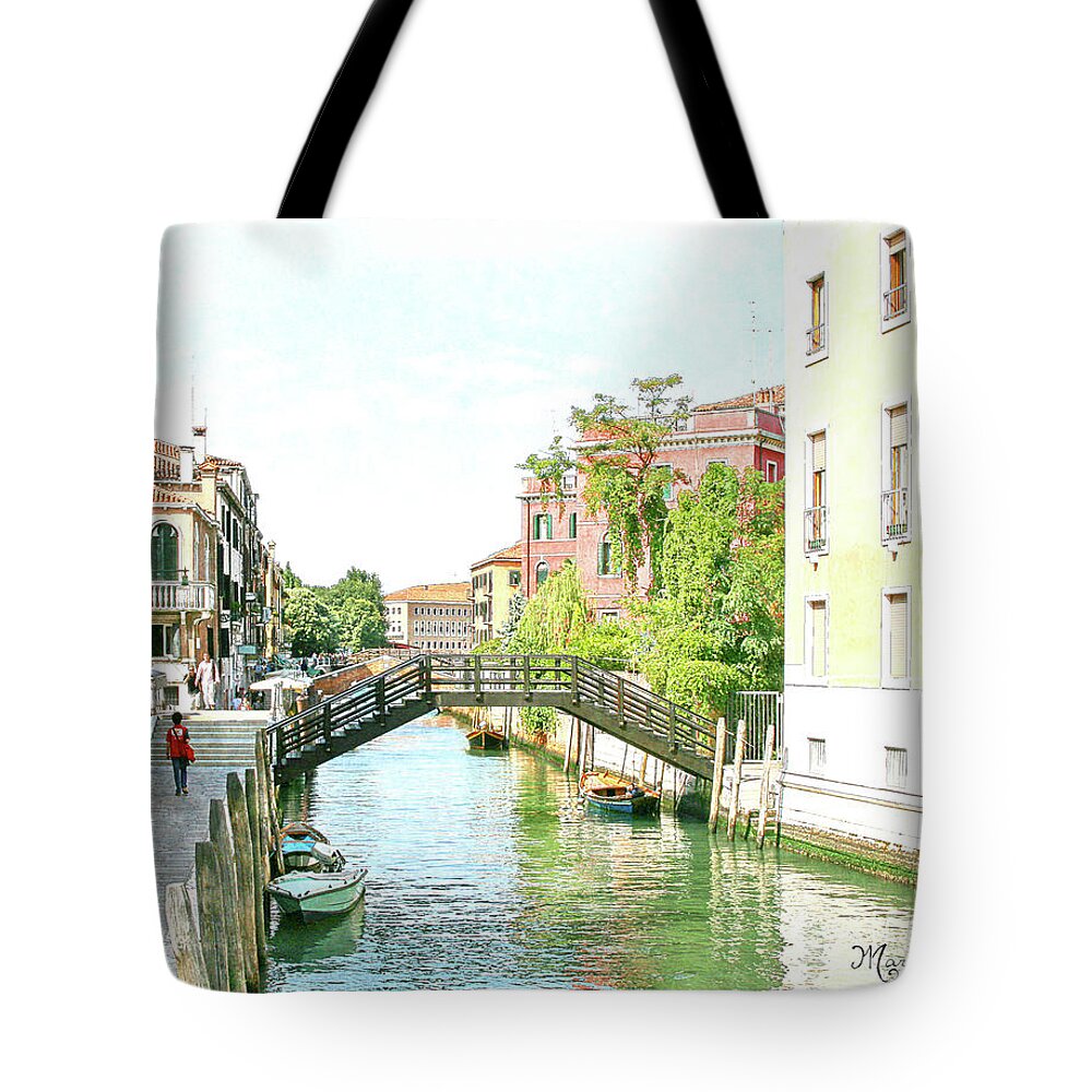 Italy Tote Bag featuring the digital art Leisurely Afternoon Stroll by Mariarosa Rockefeller