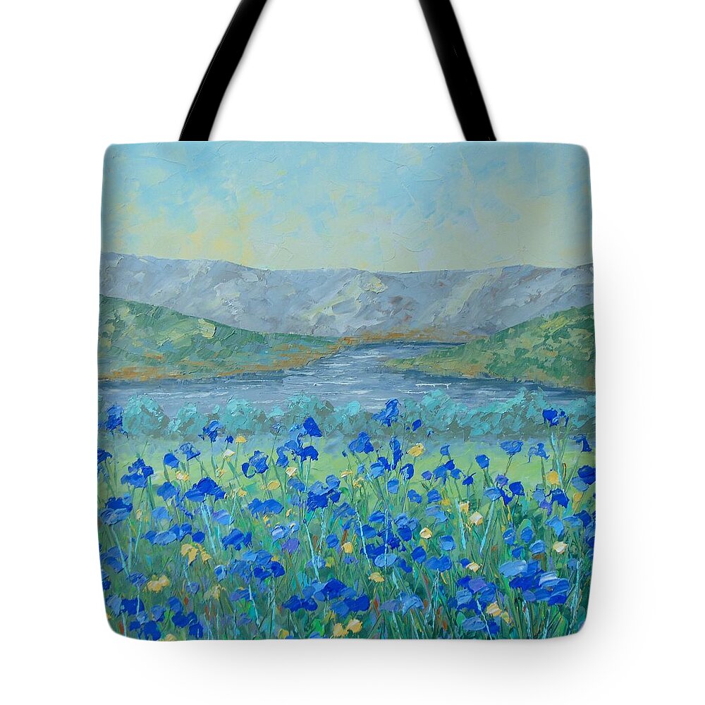 Provence Tote Bag featuring the painting Les Apes by Frederic Payet