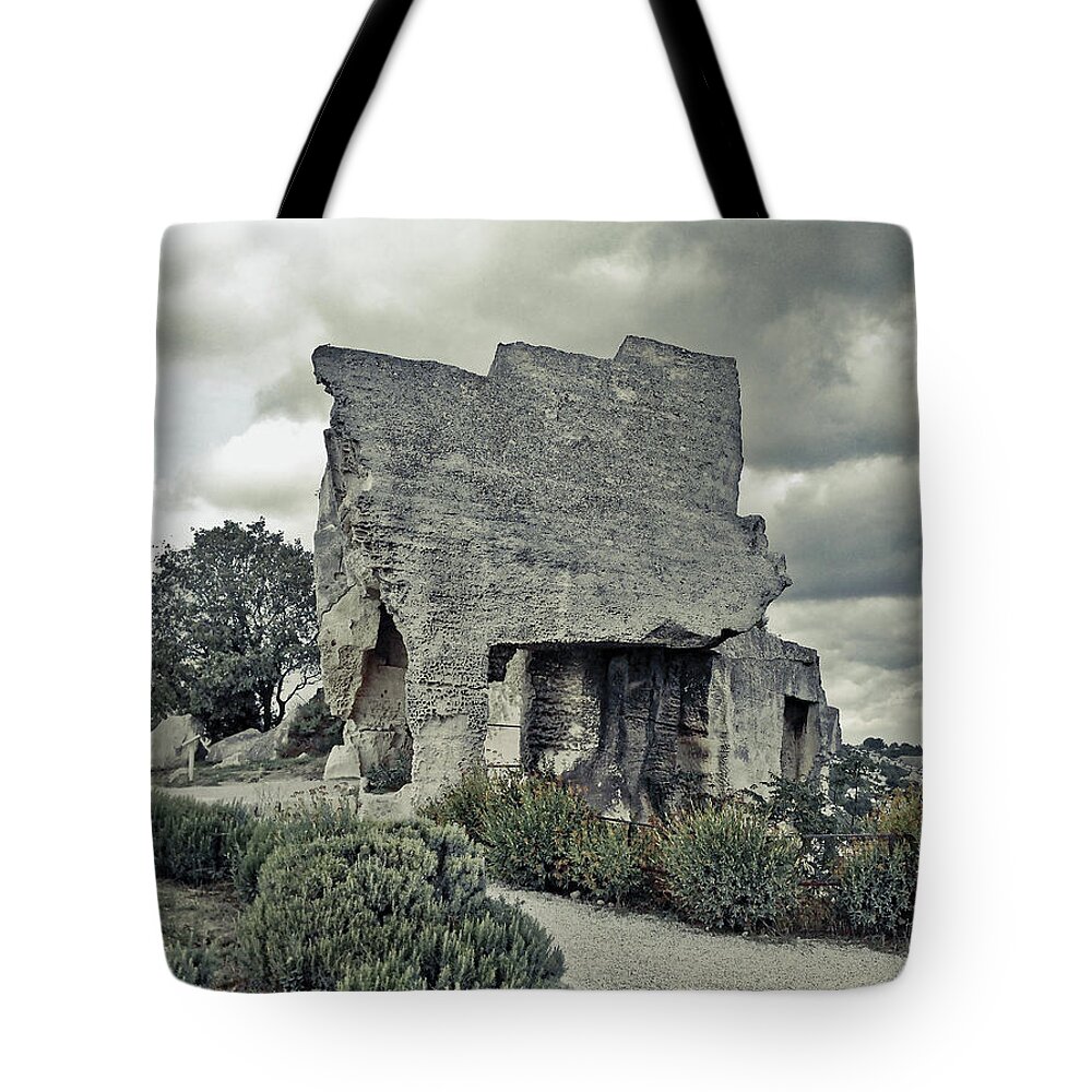 Europe Tote Bag featuring the photograph Les Baux by Susan Crowell