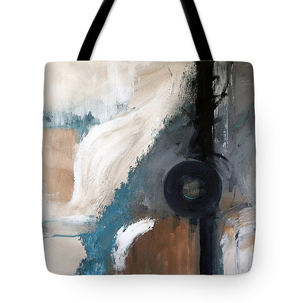 Abstract Tote Bag featuring the painting Let It Go by Lisa Kaiser