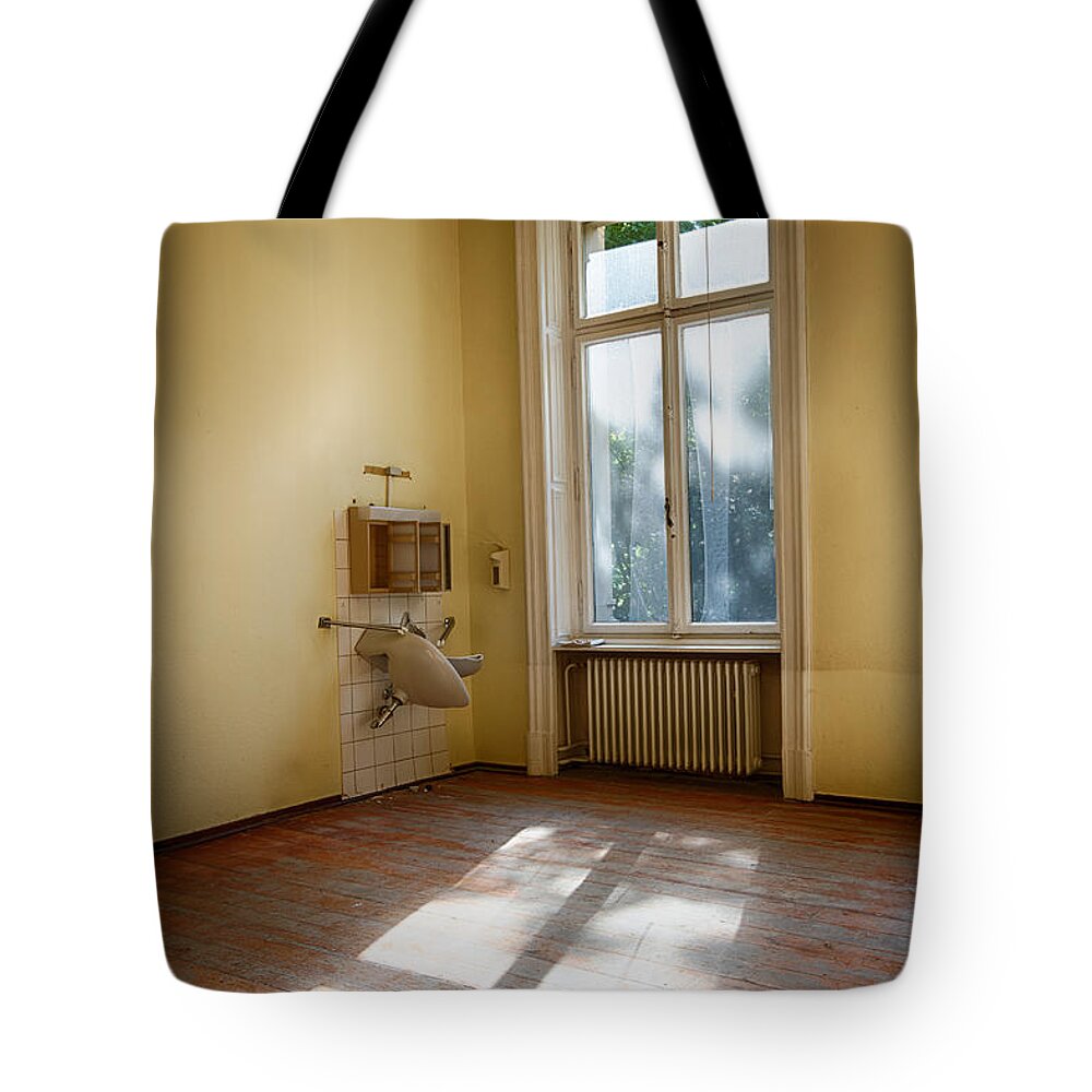 Castle Tote Bag featuring the photograph Let The Sun In - Abandoned Building by Dirk Ercken