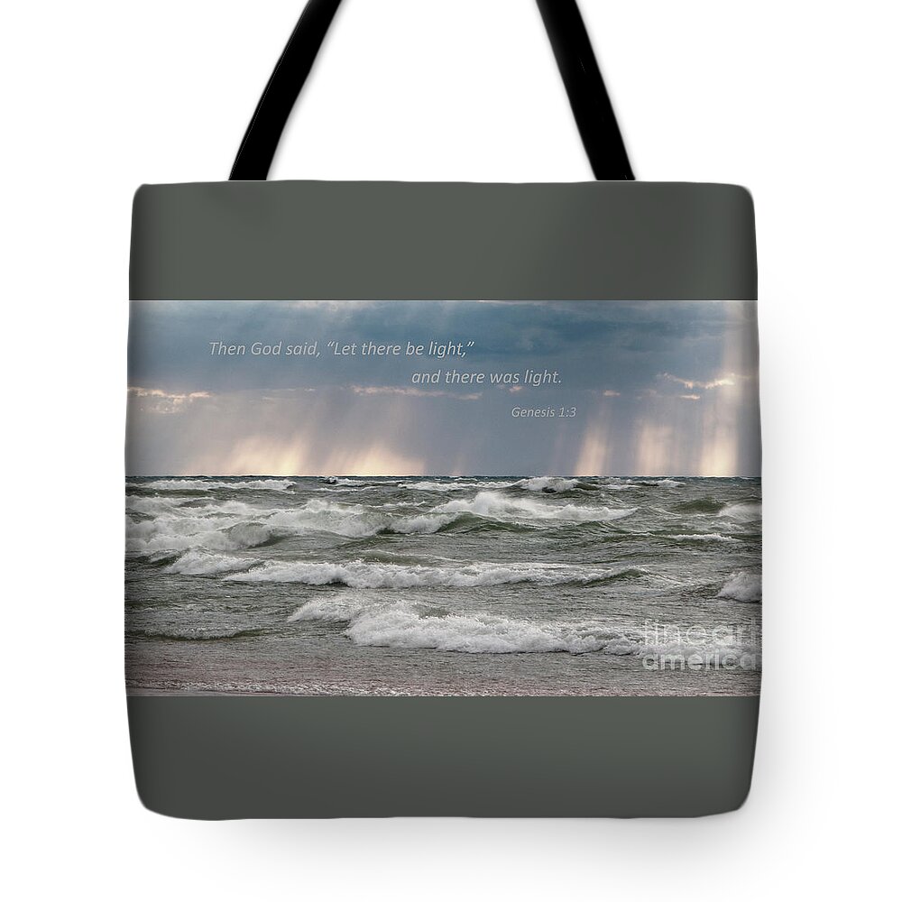 Sea Tote Bag featuring the photograph Let There Be Light by Ann Horn