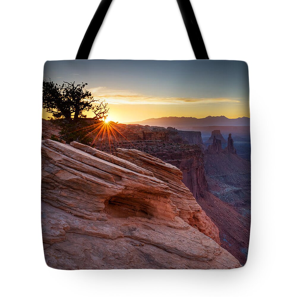 Canyonlands National Park Tote Bag featuring the photograph Let There Be Light by Dan Mihai
