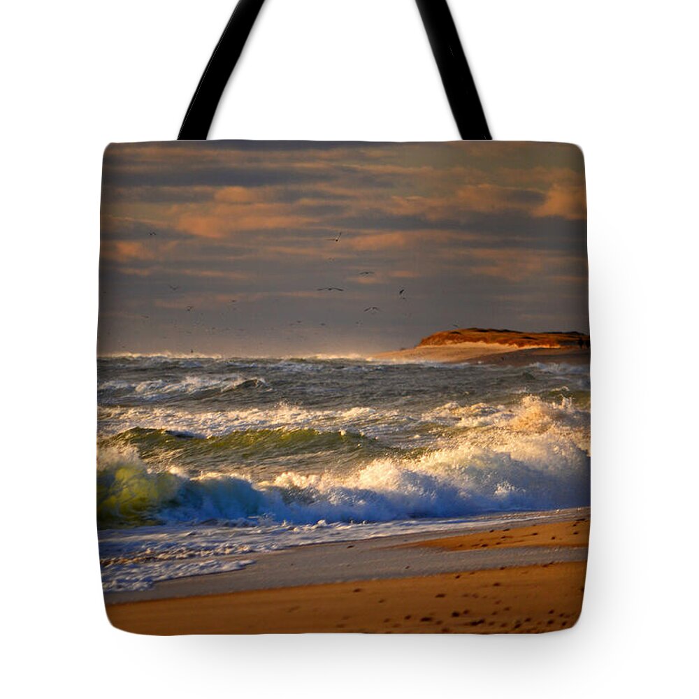 Nauset Beach Tote Bag featuring the photograph Let There Be Light - Nauset Beach by Dianne Cowen Cape Cod Photography