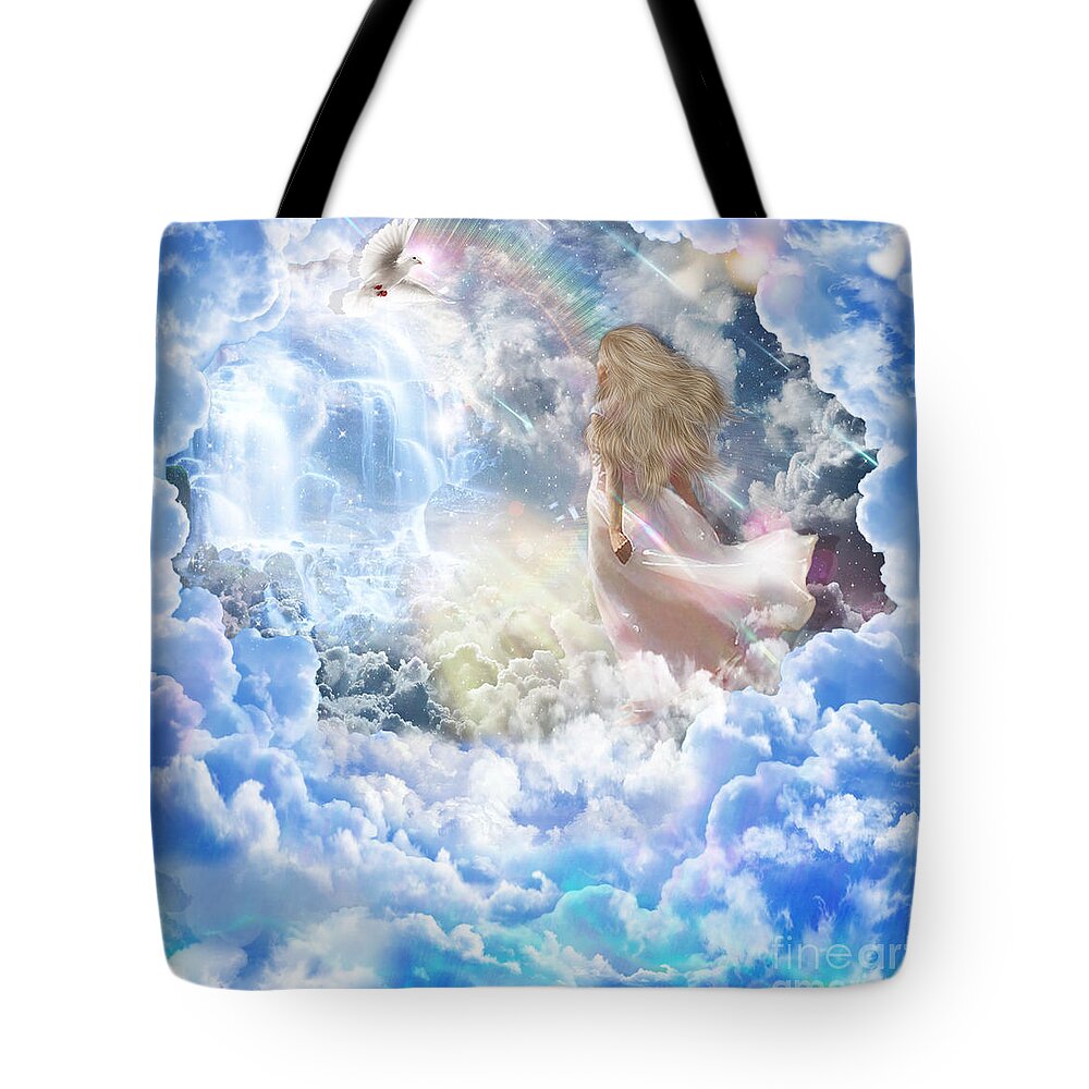Lev Tahor Tote Bag featuring the digital art Lev Tahor / Clean Heart by Dolores Develde