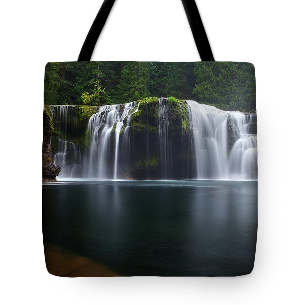Waterfall Tote Bag featuring the photograph Lewis Falls by Darren White