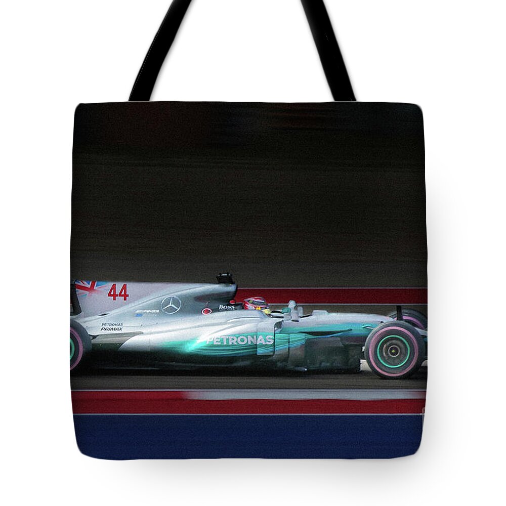 Cota Tote Bag featuring the photograph Lewis Hamilton Formula 1 by Sean Wray