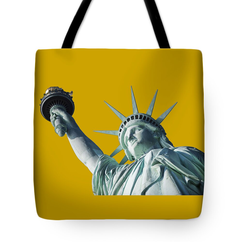 Liberty Tote Bag featuring the digital art Liberty II by Newwwman