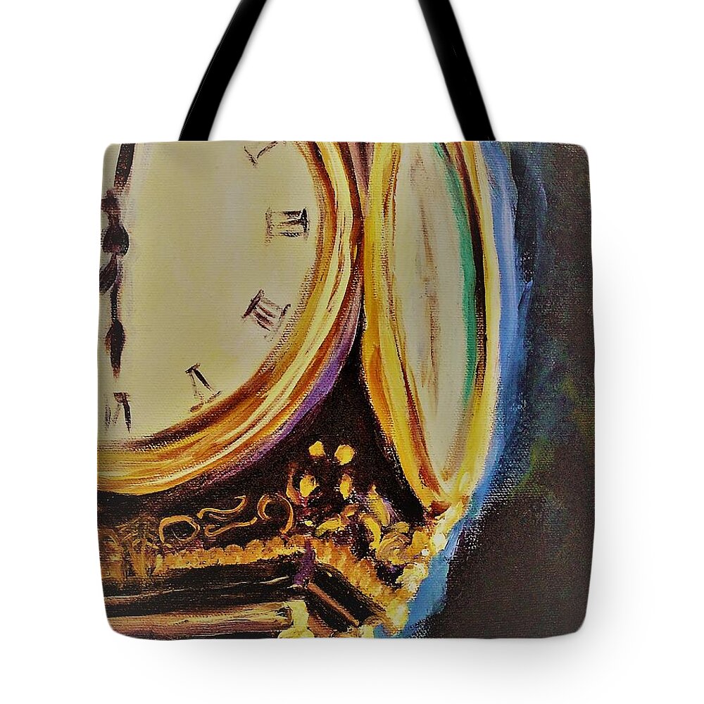  Tote Bag featuring the painting Liberty II Zeke by Kathy Lynn Goldbach