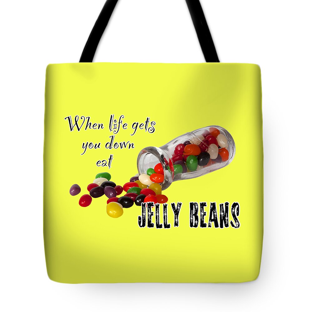 Jelly Beans Tote Bag featuring the photograph Life And Jelly Beans by Phyllis Denton