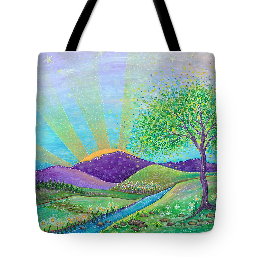 Life And Love Tote Bag featuring the painting Love and Life by Tanielle Childers