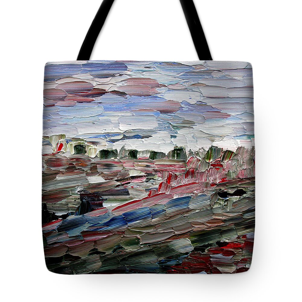 Life Tote Bag featuring the painting Life Goes On by Vadim Levin