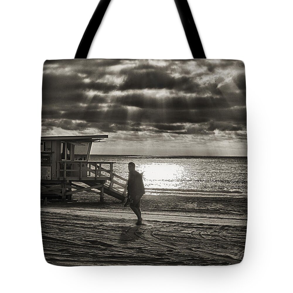Travel Tote Bag featuring the photograph Life Guard Duty by Joseph Hollingsworth