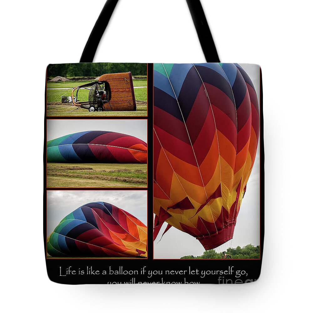 Free Tote Bag featuring the photograph Life is like a Balloon by Deborah Klubertanz