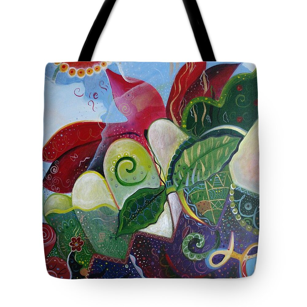 Life Tote Bag featuring the painting Life Persists by Helena Tiainen