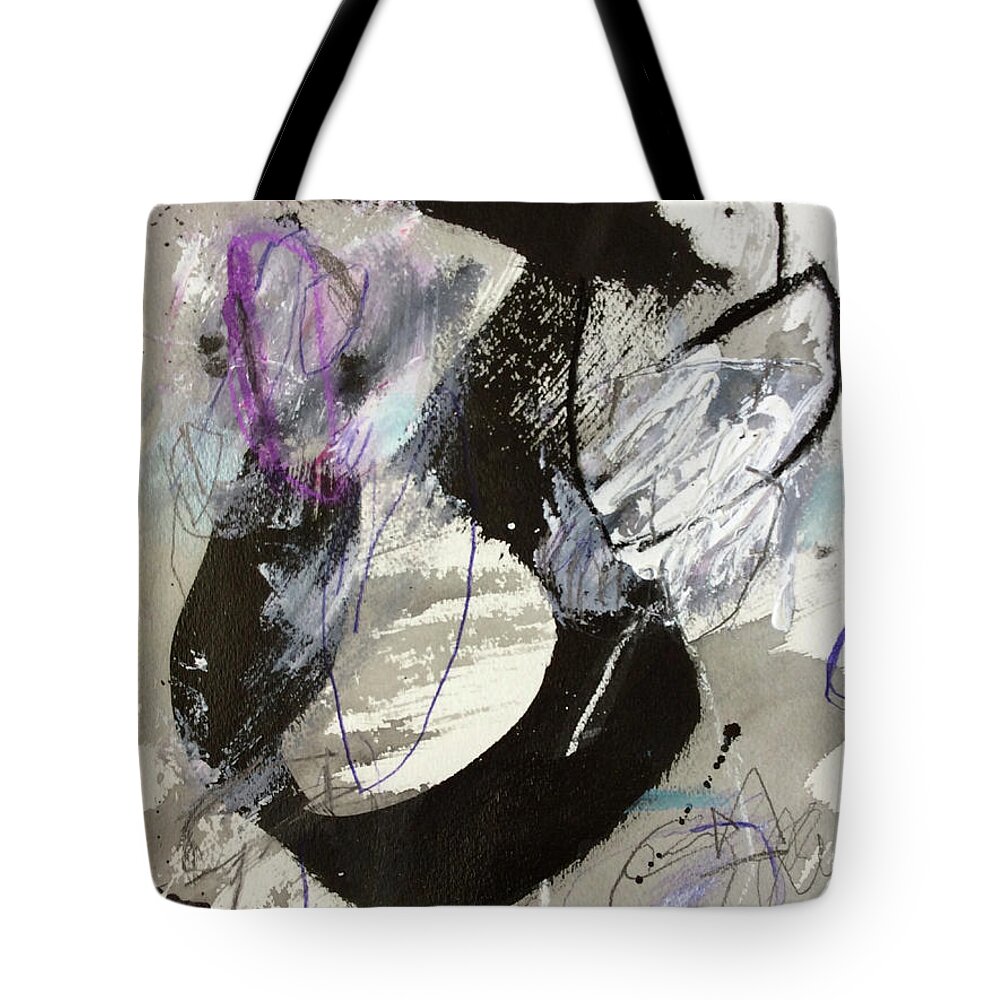 Abstract Tote Bag featuring the painting Lift Off by Janis Kirstein