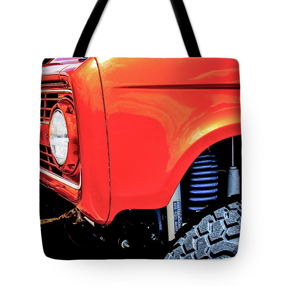 4x4 Tote Bag featuring the photograph Lifted Bronco by SR Green
