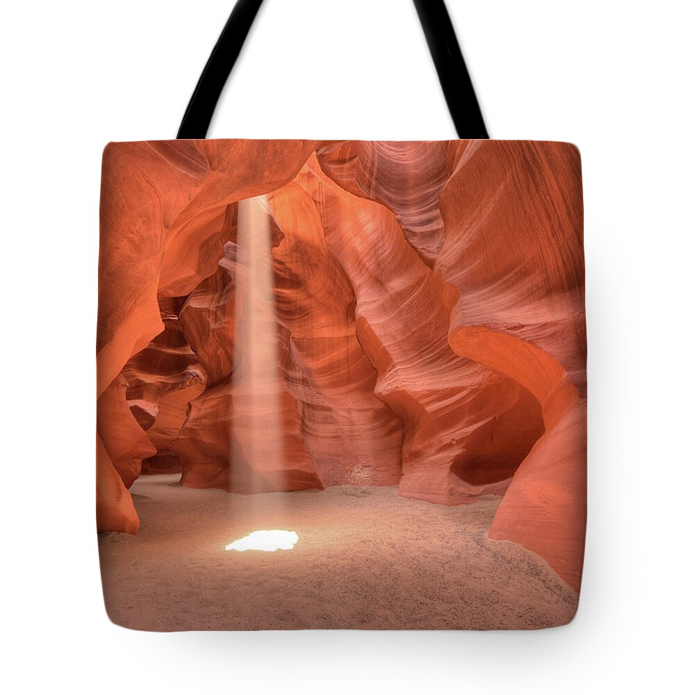 Mark Whitt Tote Bag featuring the photograph Beam of Light by Mark Whitt