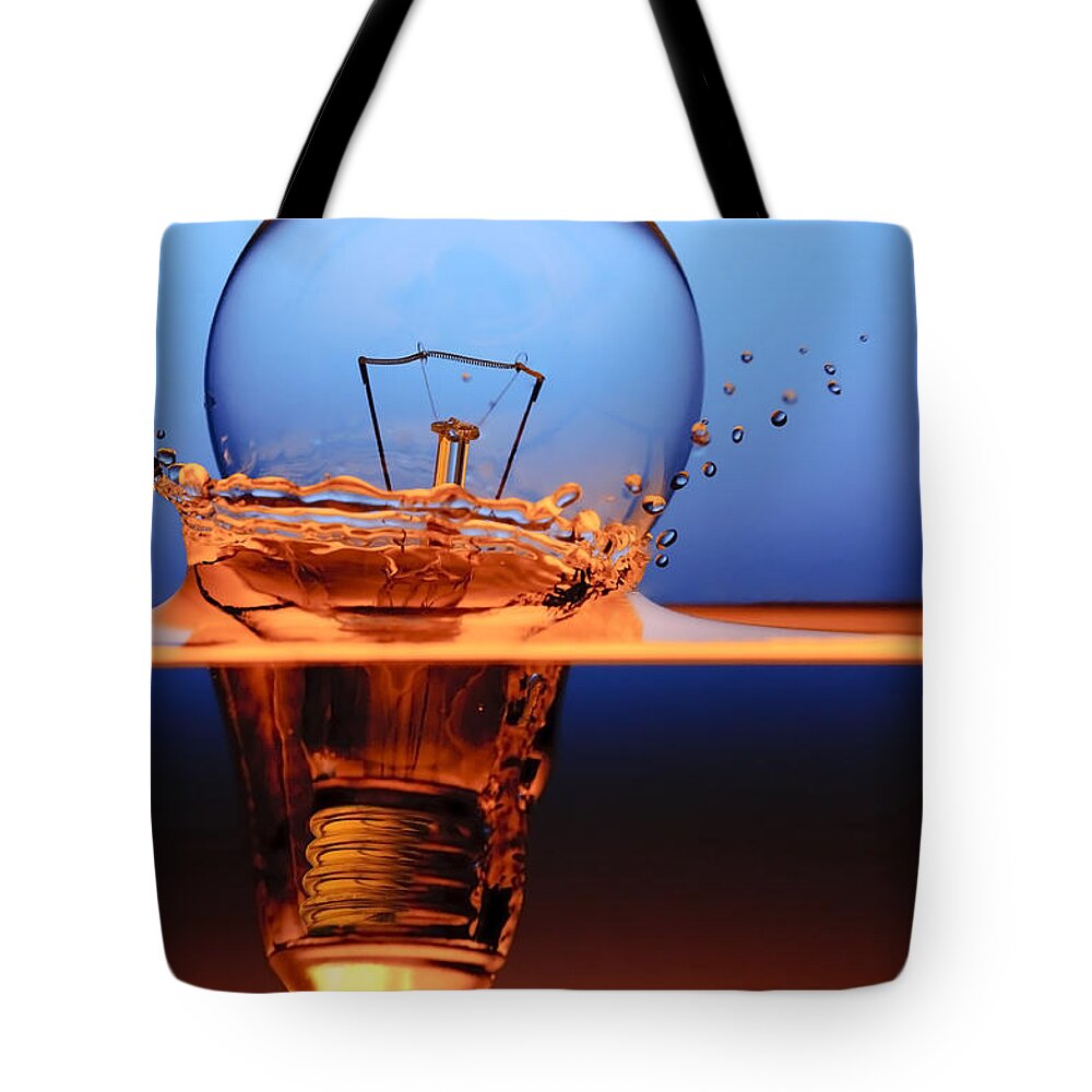Electric Light Tote Bags