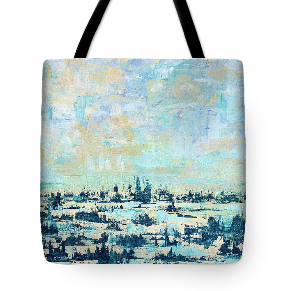 Marsh Tote Bag featuring the painting Light over Broad Creek by Kathryn Riley Parker