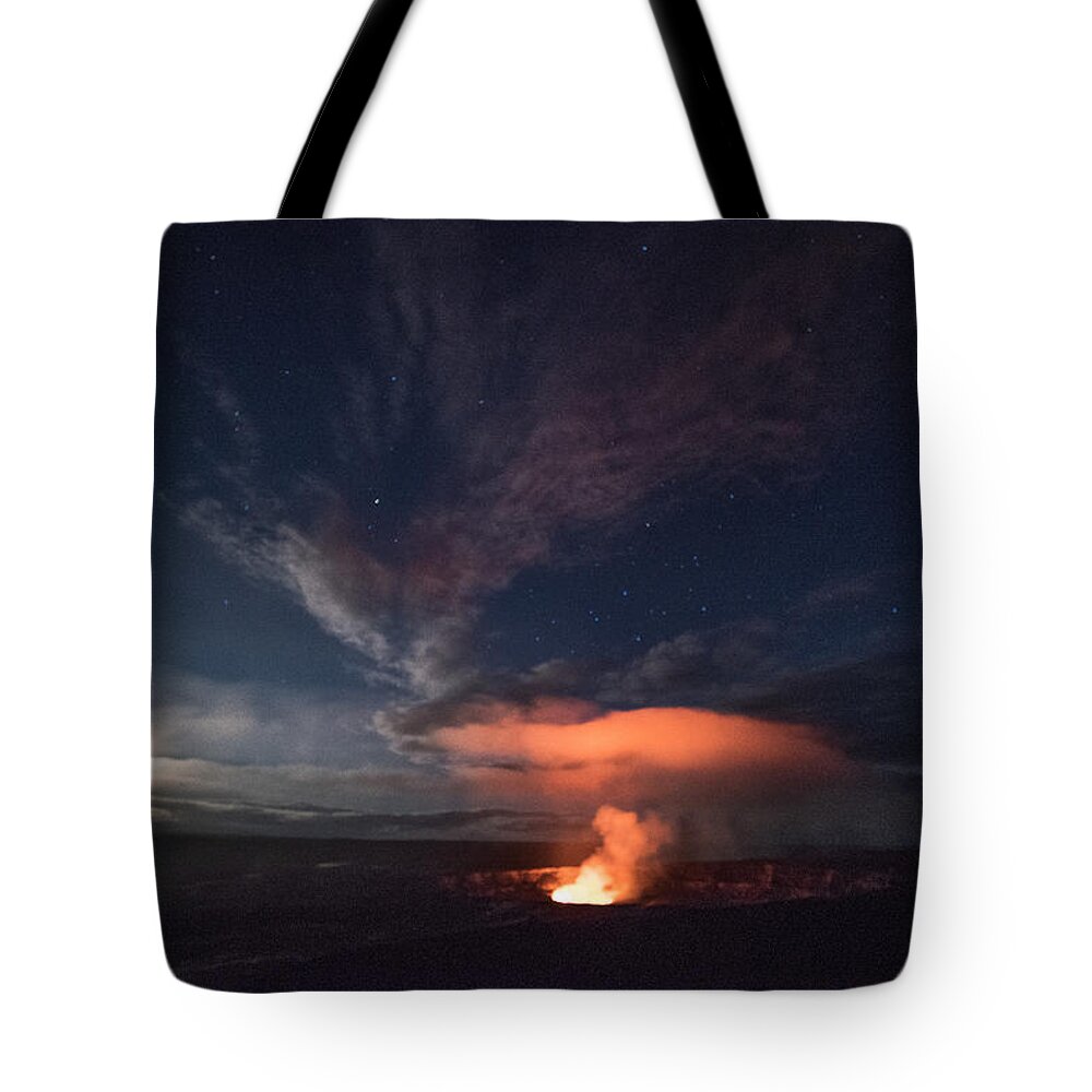 Kilauea Tote Bag featuring the photograph Light Show by Bill Roberts