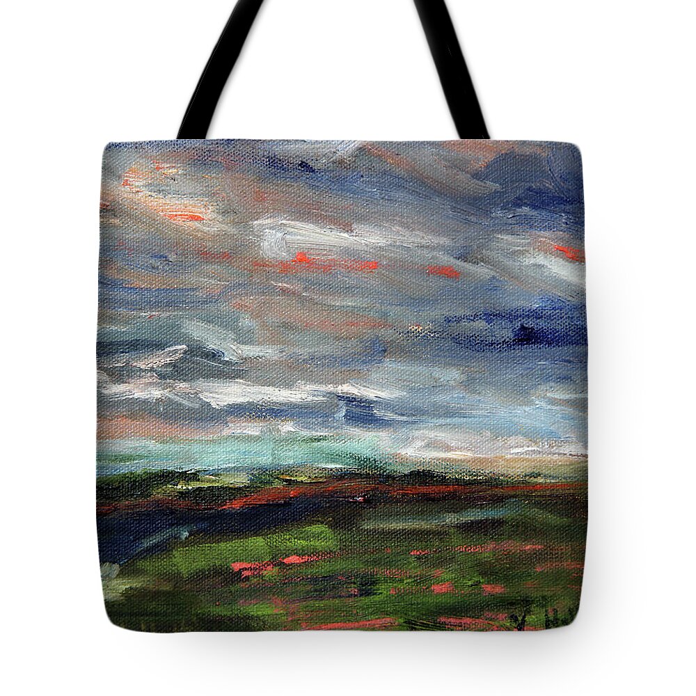 Nature Tote Bag featuring the painting Light Upon the Marsh by Michael Helfen