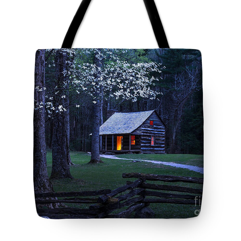 Cades Cove Tote Bag featuring the photograph Light Within by Anthony Heflin