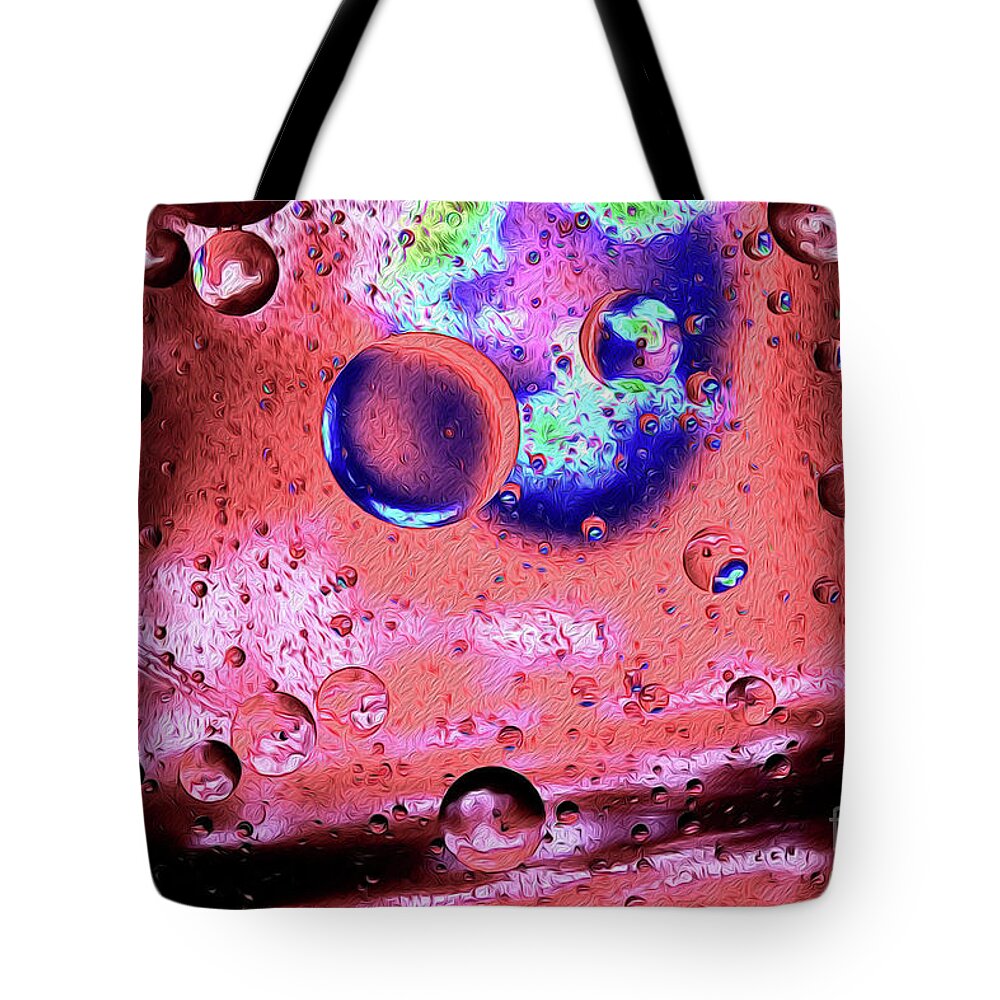 Abstracts Tote Bag featuring the digital art Light Years Away by DB Hayes