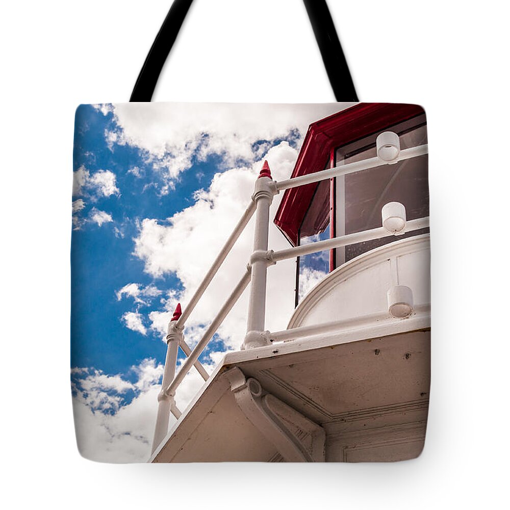 Blue Tote Bag featuring the photograph Lighthouse by Marcus Karlsson Sall