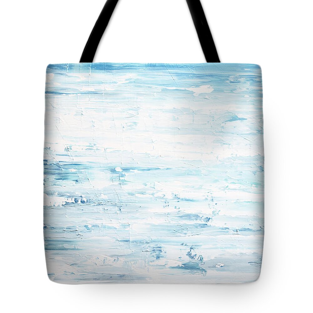 Ocean Tote Bag featuring the painting Like Cold Water to a Weary Soul by Linda Bailey