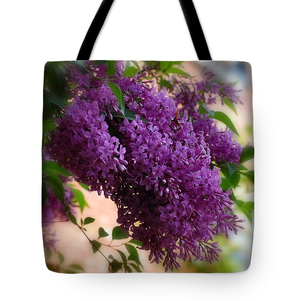 Botanicals Tote Bag featuring the photograph Lilacs by Elaine Manley