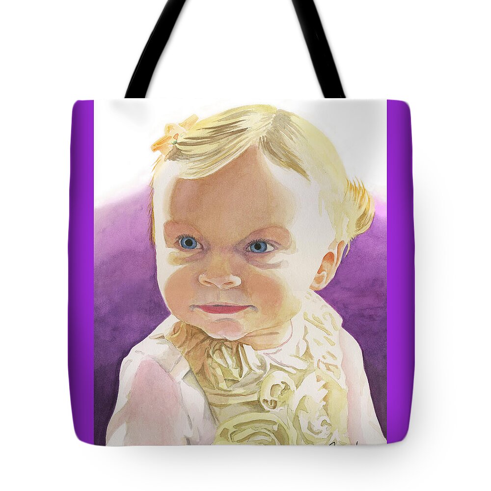 Child Tote Bag featuring the painting Lillian by Ferrel Cordle
