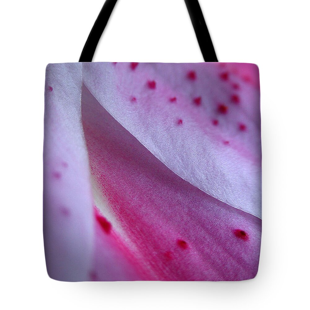 Lily Tote Bag featuring the photograph Lily Petals by Juergen Roth