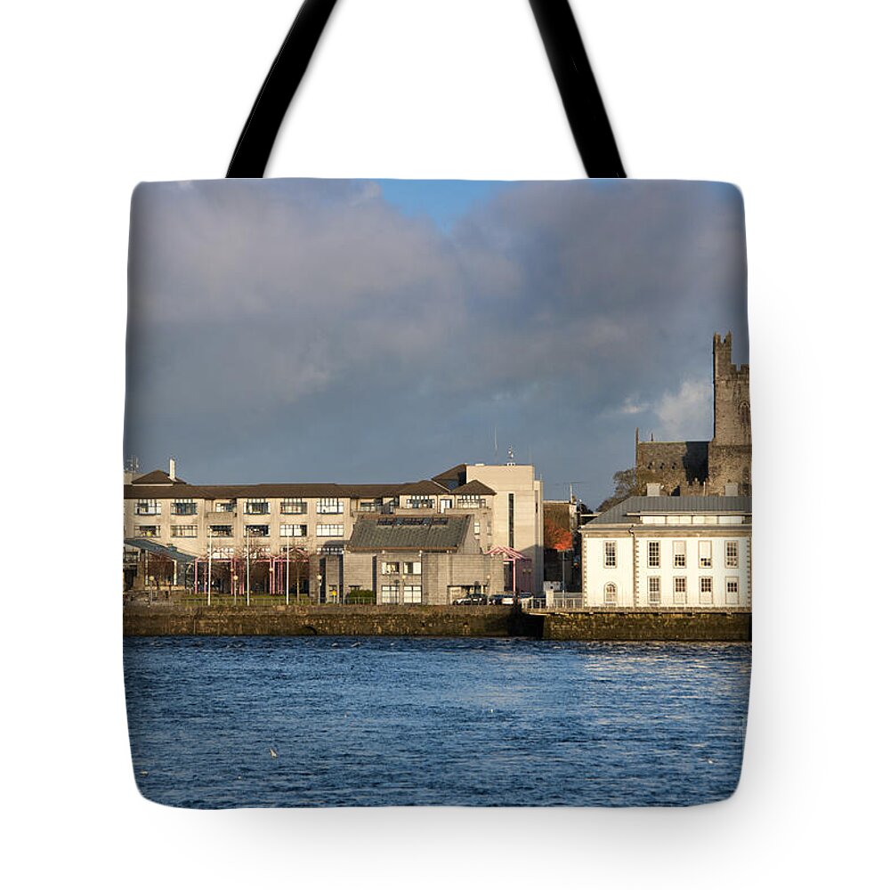 Cathedral Tote Bag featuring the photograph Limerick city hall by Andrew Michael