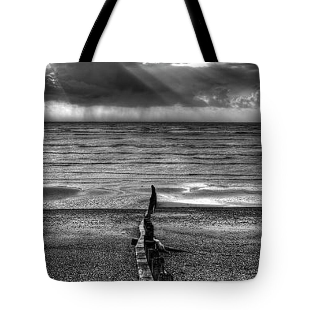 Line Tote Bag featuring the photograph Line of Defence by Hazy Apple