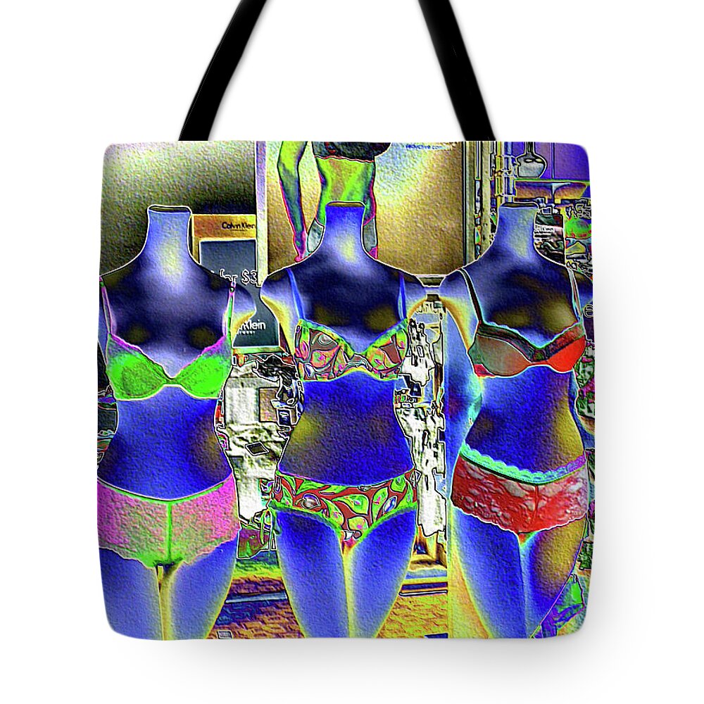 Calvin Tote Bag featuring the photograph Lingerie by Lawrence Christopher