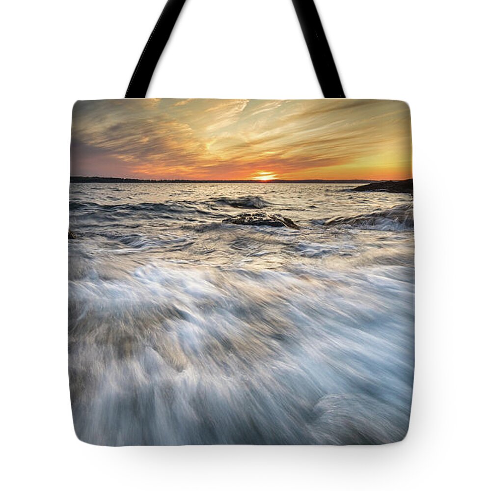 Maine Tote Bag featuring the photograph Linked In by Colin Chase