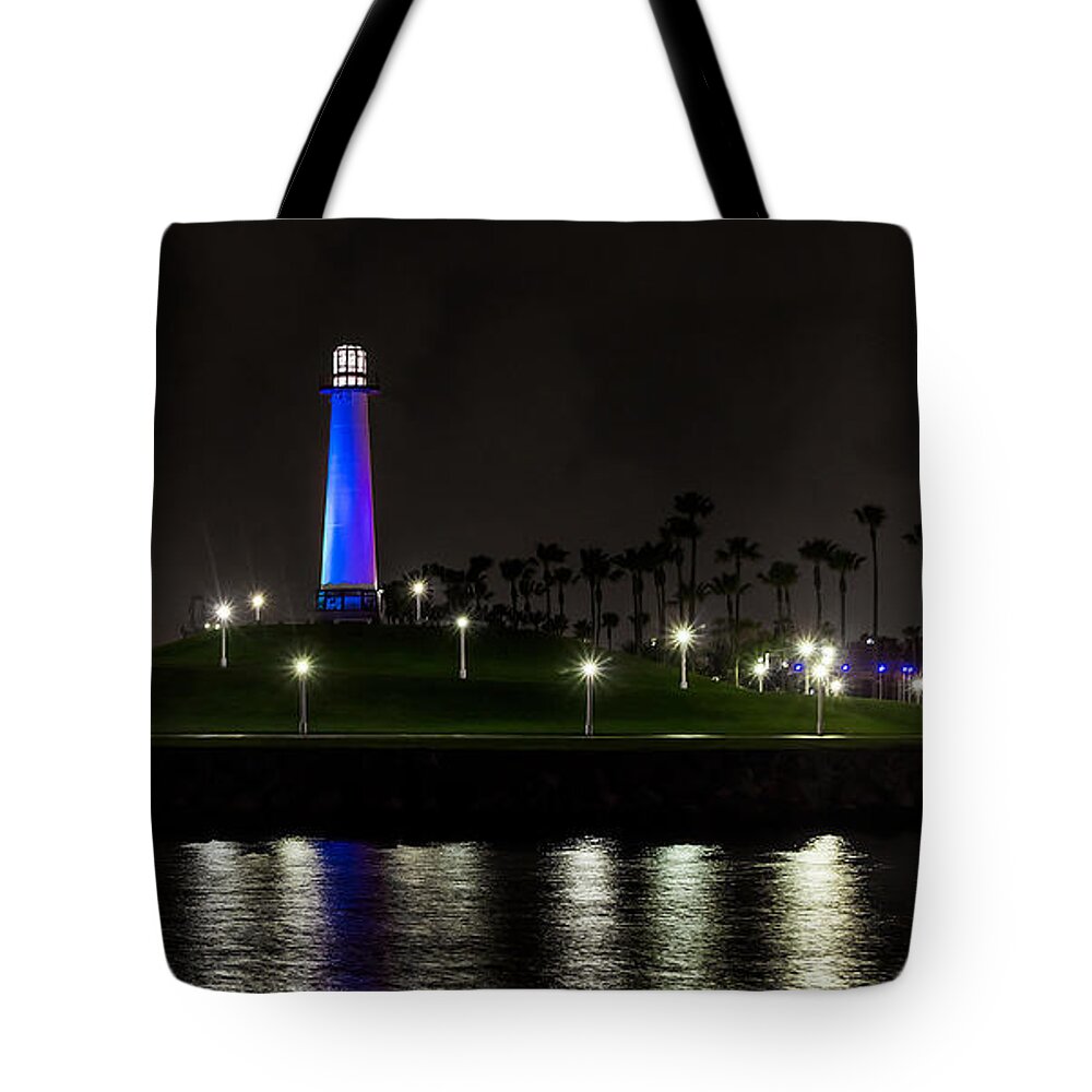 Lighthouse Tote Bag featuring the photograph Lion's Lighthouse for Sight by Ed Clark