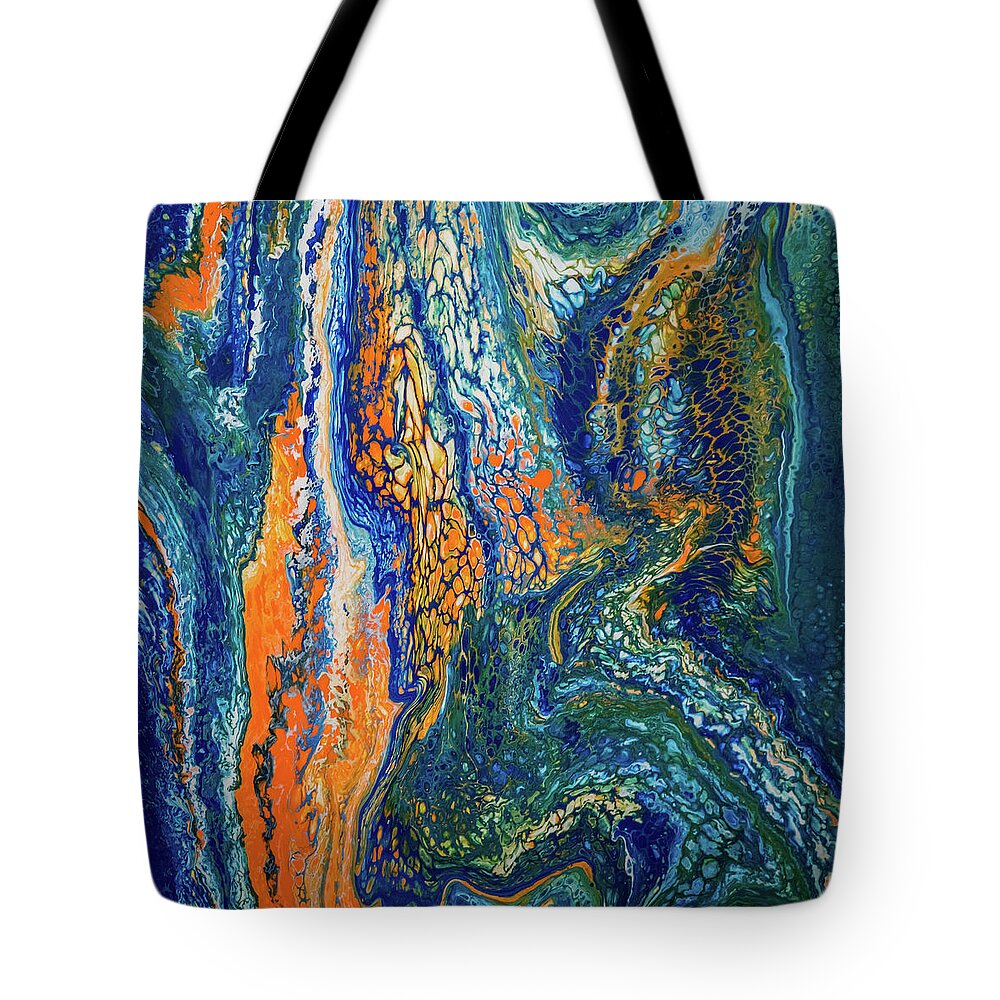 Liquid Abstract Tote Bag featuring the photograph Liquid Abstract 9 by Lilia S