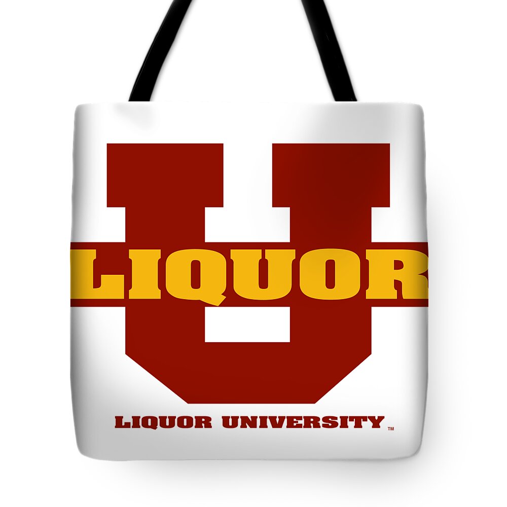 Liquor U Tote Bag featuring the digital art Liquor U by DB Artist